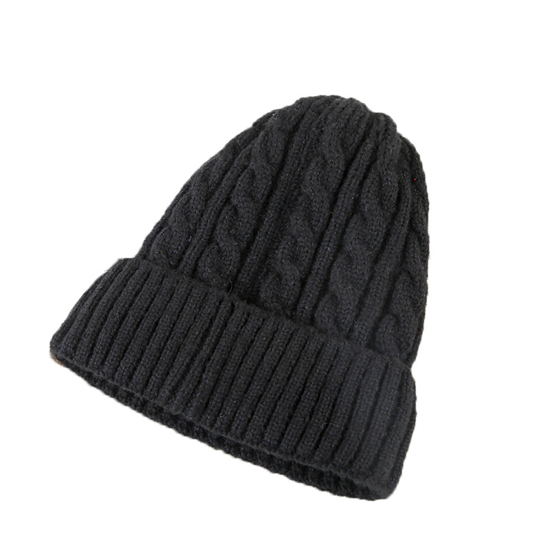 Mohair Fleece Beanie — close-up detail