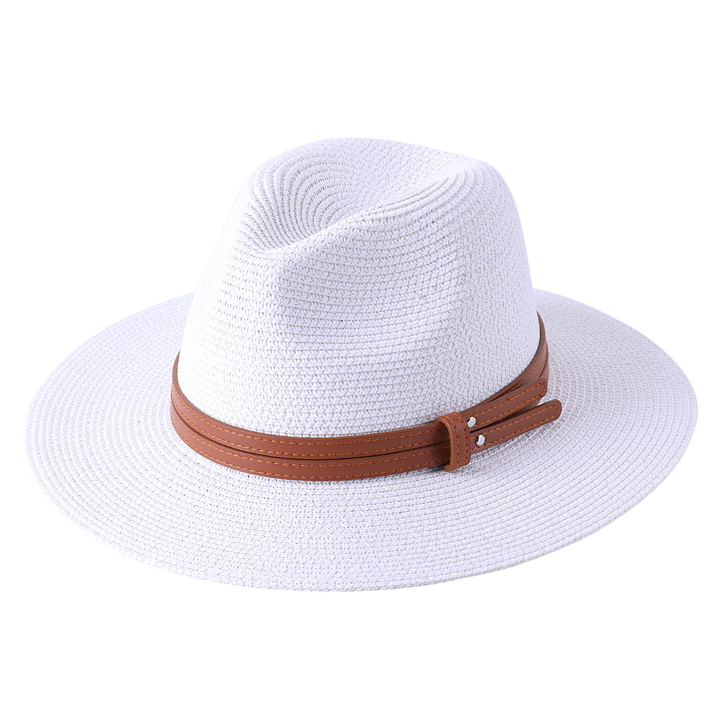 Wide-Brim Straw Fedora — close-up detail