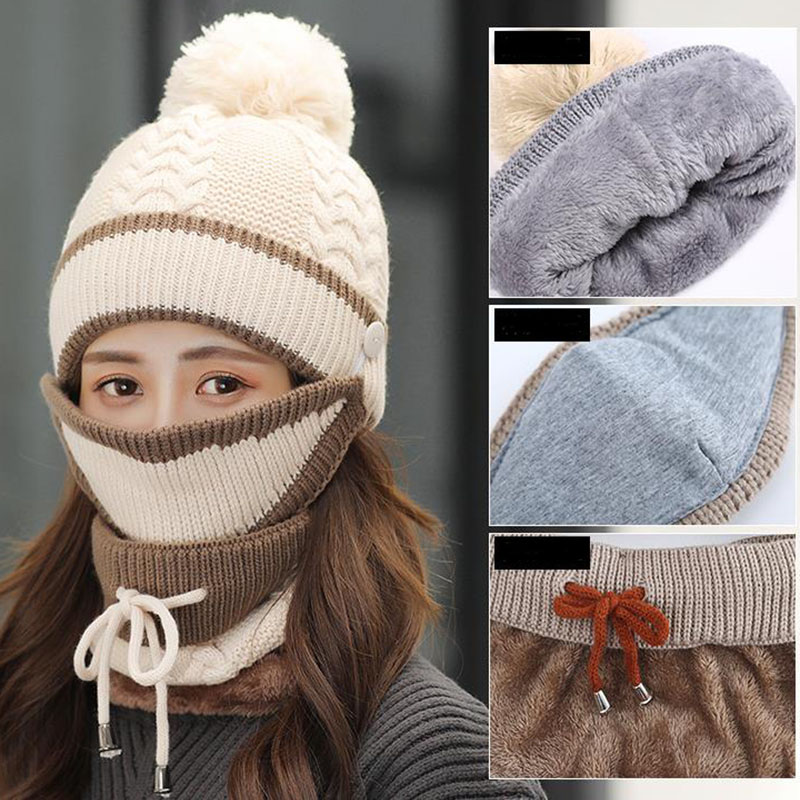 Knitted Beanie & Scarf Set — alternate angle