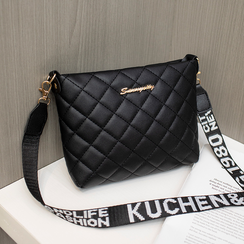 Quilted Chain Crossbody Bag — close-up detail