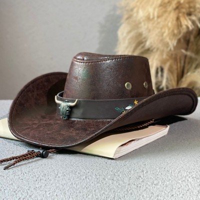Western Cowboy Fedora — close-up detail