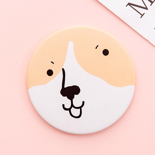 Round Mini Compact Mirror — alternate angle