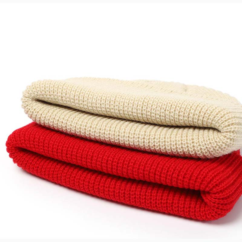 Retro Knitted Beanie — alternate angle