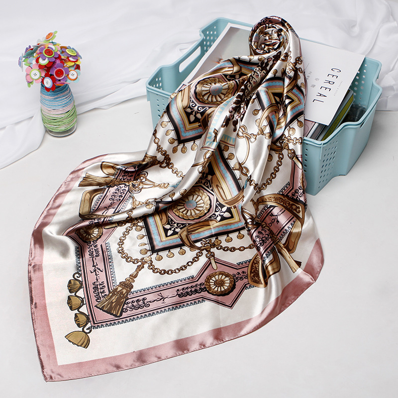 Silk-Satin Bandana Scarf — product photo