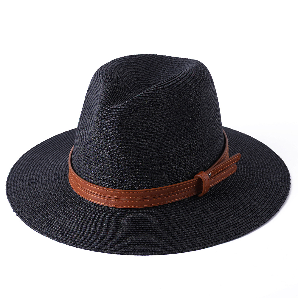 Wide-Brim Straw Fedora — alternate angle