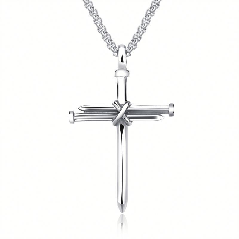 Cross-Pendant Box Chain — product photo