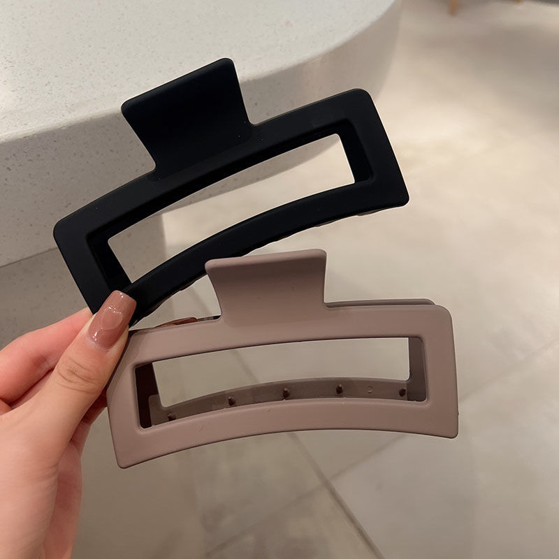 Frosted Square Claw Clip — alternate angle