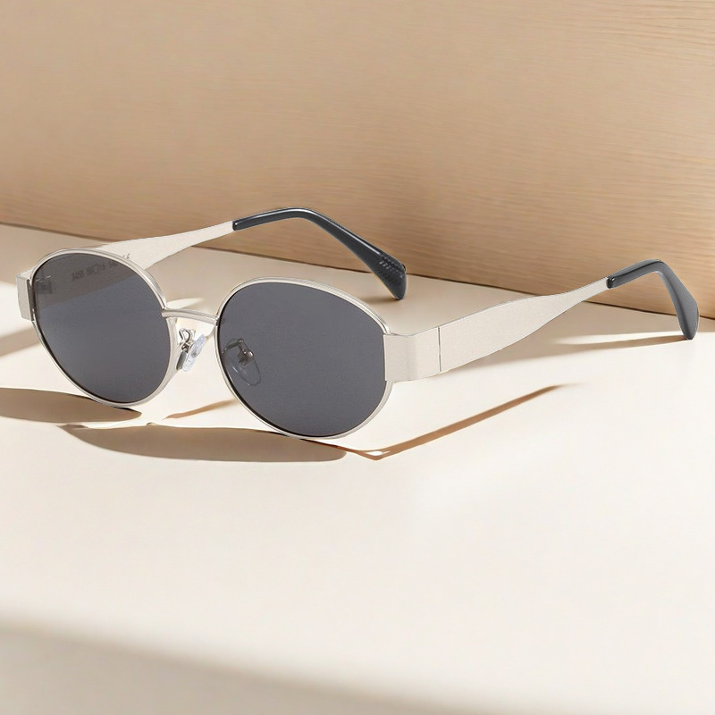 Metal Oval Sunglasses — alternate angle