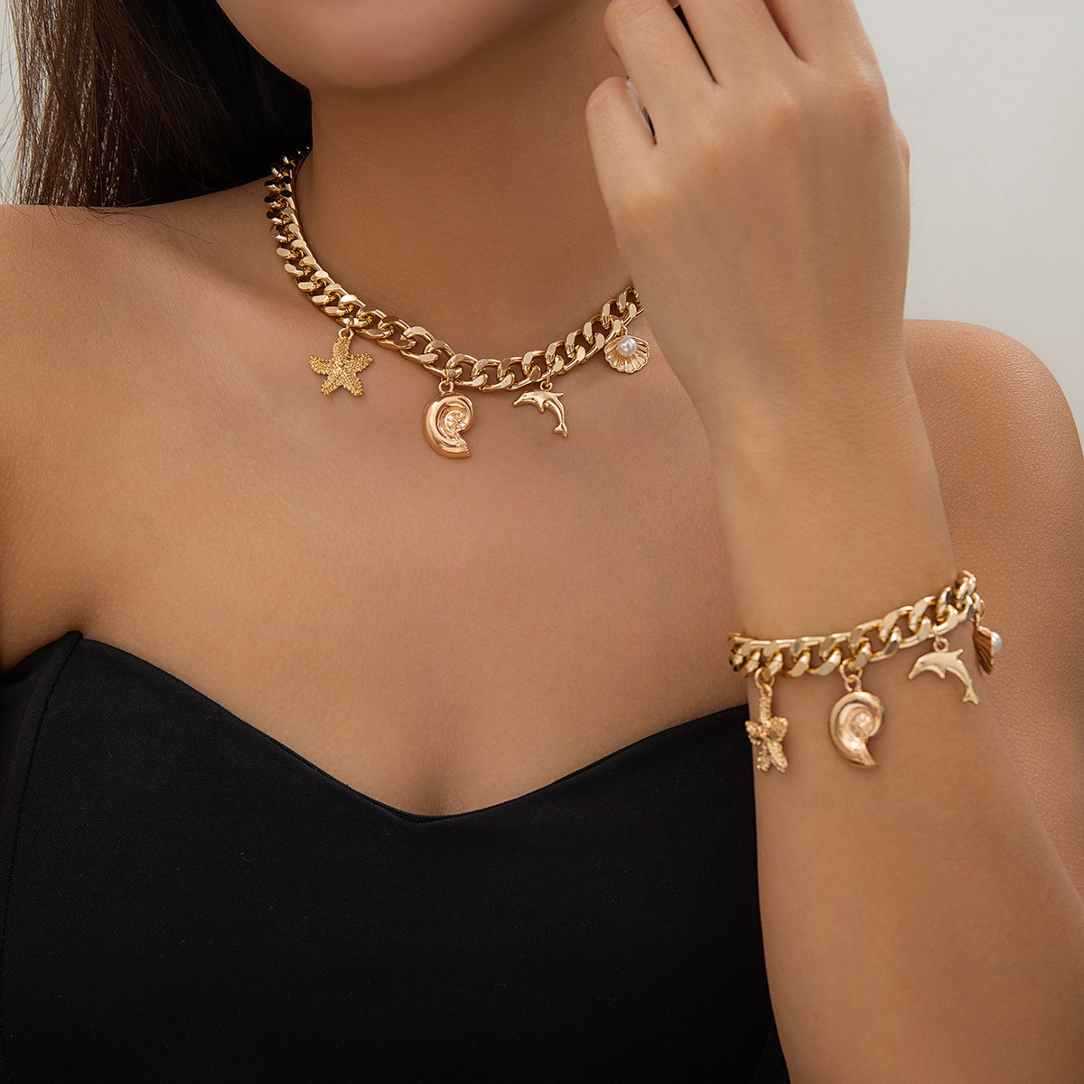 Boho Tassel Choker — alternate angle