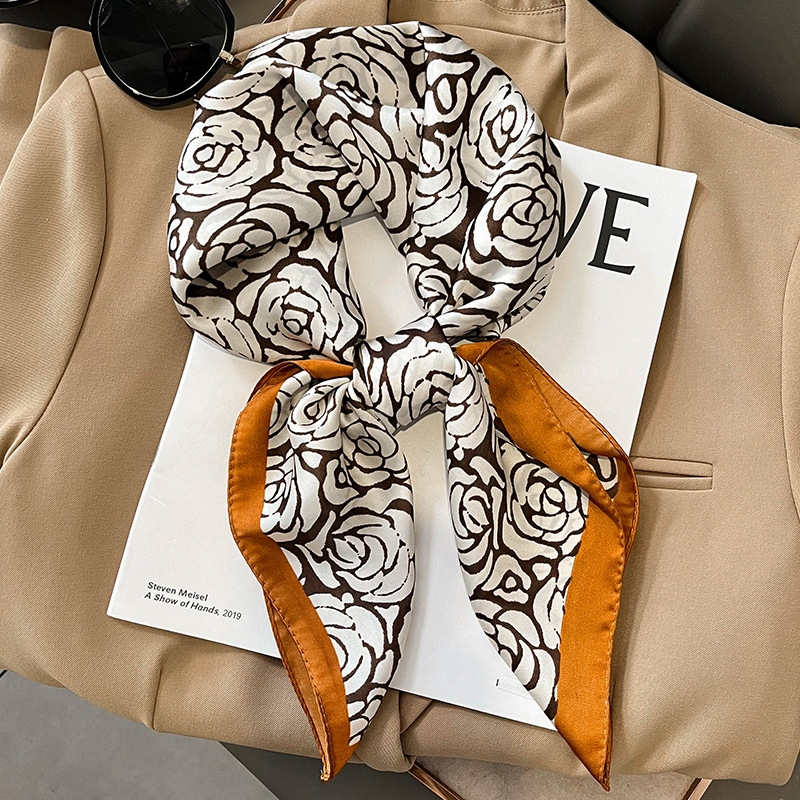 Printed Silk Hair-Band Scarf — alternate angle