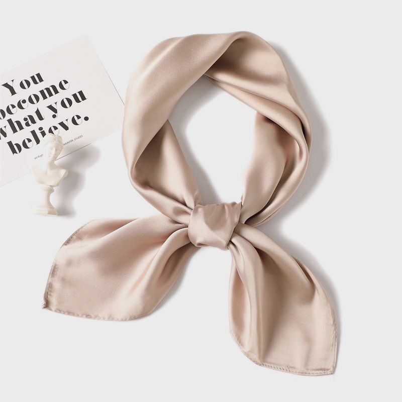 Solid Silk Hair Scarf — product photo