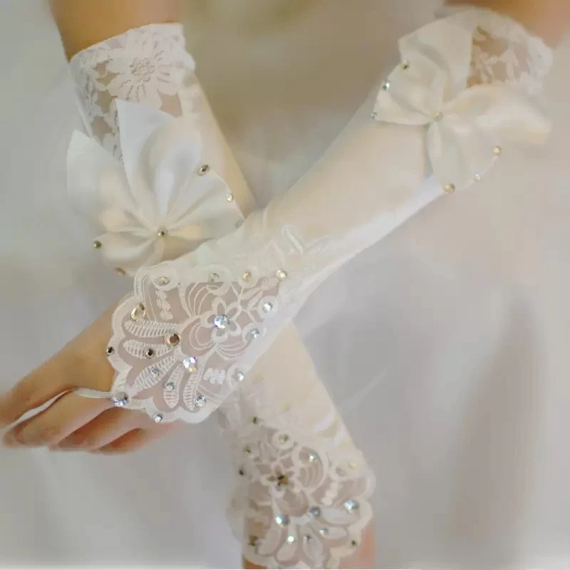 Lace Bow Gloves — product photo