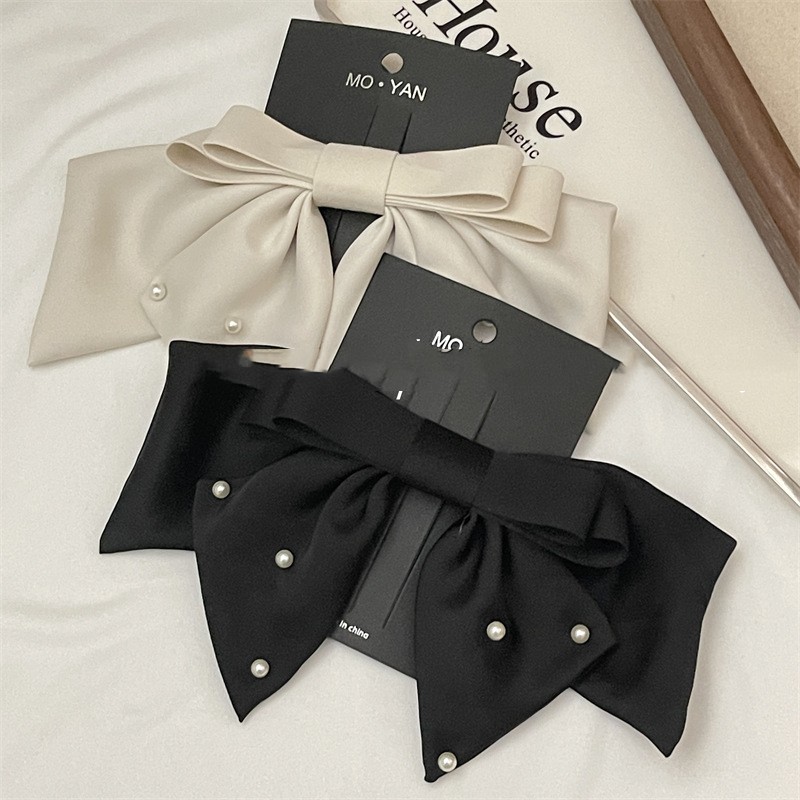 High-End Satin Bow Hair Clip — product photo